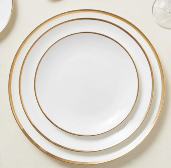 Eloise Bone China with Gold Rim “10.5 D”