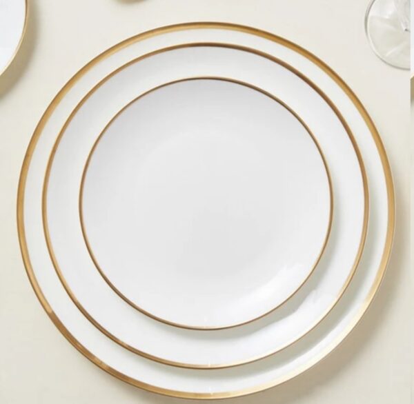 Eloise Bone China with Gold Rim “8D”